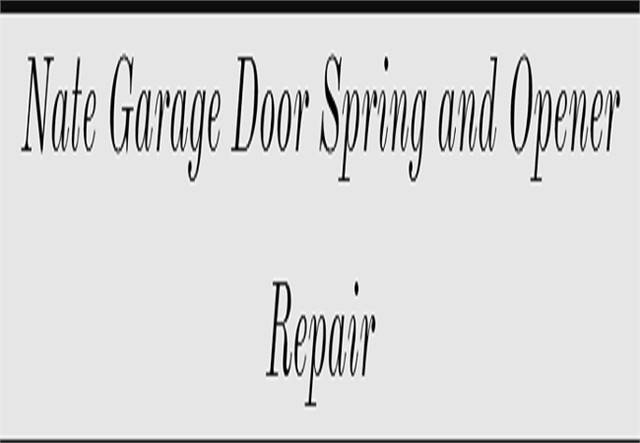 Nate Garage Door Spring and Opener Repair